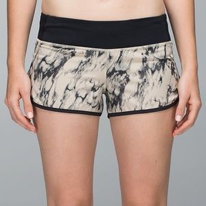 lululemon Marbled Speed Shorts